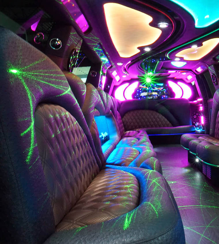 Limo services with comfortable leather seating